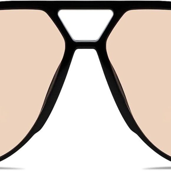 Retro Aviator Sunglasses Unisex Square UV Protection Trendy Classic - Picture 6 of 6